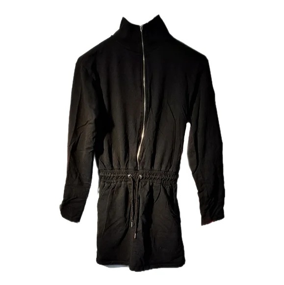 Nasty Gal Zip 'Em Into Shape Long Sleeve Zip-Up Sweatshirt Dress 2X Host Pick - Picture 3 of 15